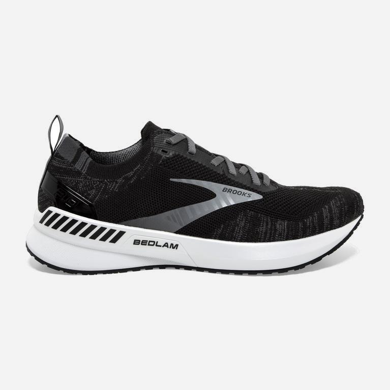 Tenis Brooks Bedlam 3 - Zapatillas Para Correr En Asfalto Mujer - Negras / Blancas (CJSG-25761)